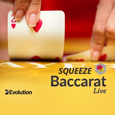 Baccarat Squeeze — live baccarat game by Evolution at Rivo Casino
