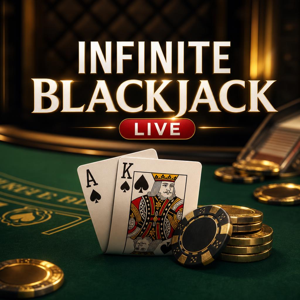 Infinite Blackjack — live blackjack game by Evolution at Rivo Casino