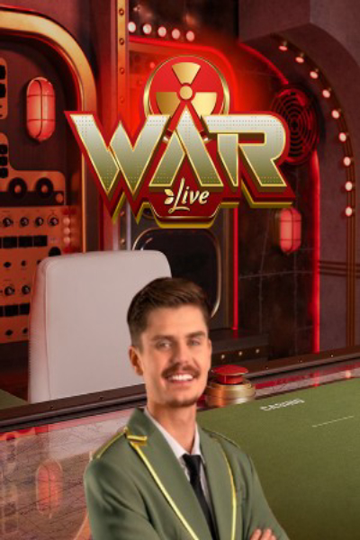 War Live — live game show game by Evolution at Rivo Casino